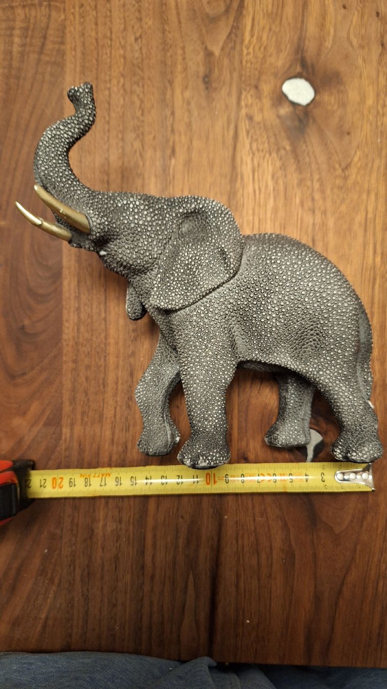 Skulpturen & Statuen: Elefant Skulptur Kunstharz ca. 20 cm hoch – Gebraucht aus Dornach von bals28 5