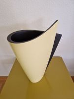 Fächervase vanille/schwarz