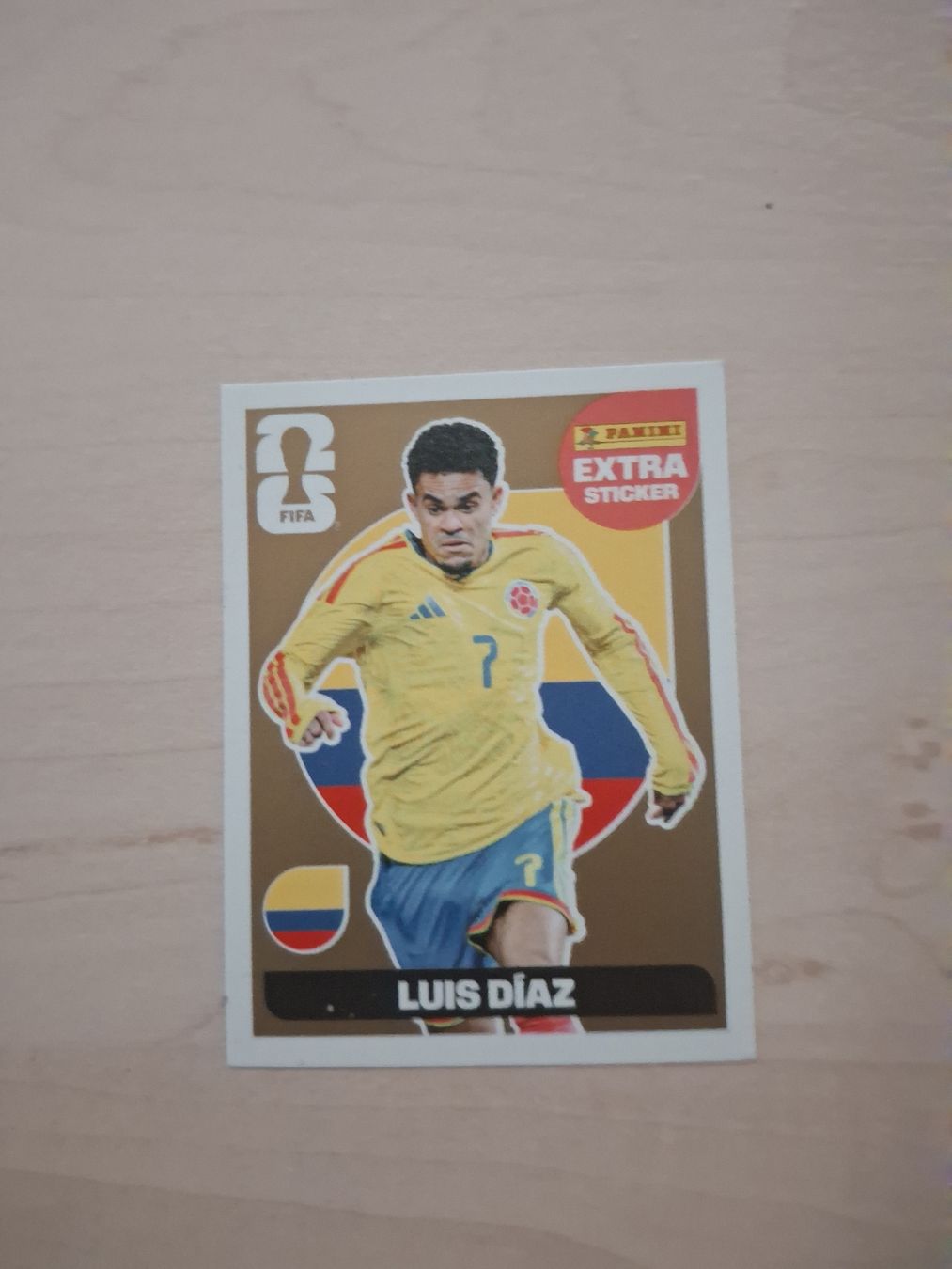 Panini Cartes à collectionner: Luis Díaz Extra Sticker Gold Version Wm 2026 – Neuf (Voir description) à Rumlikon par Schnaeppchenkoenigin