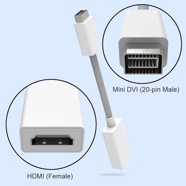 Adattatori: Mini DVI auf HDMI Adapter MacBook – Nuovo e nell'imballaggio originale da Zürich venduto da Store-247 1