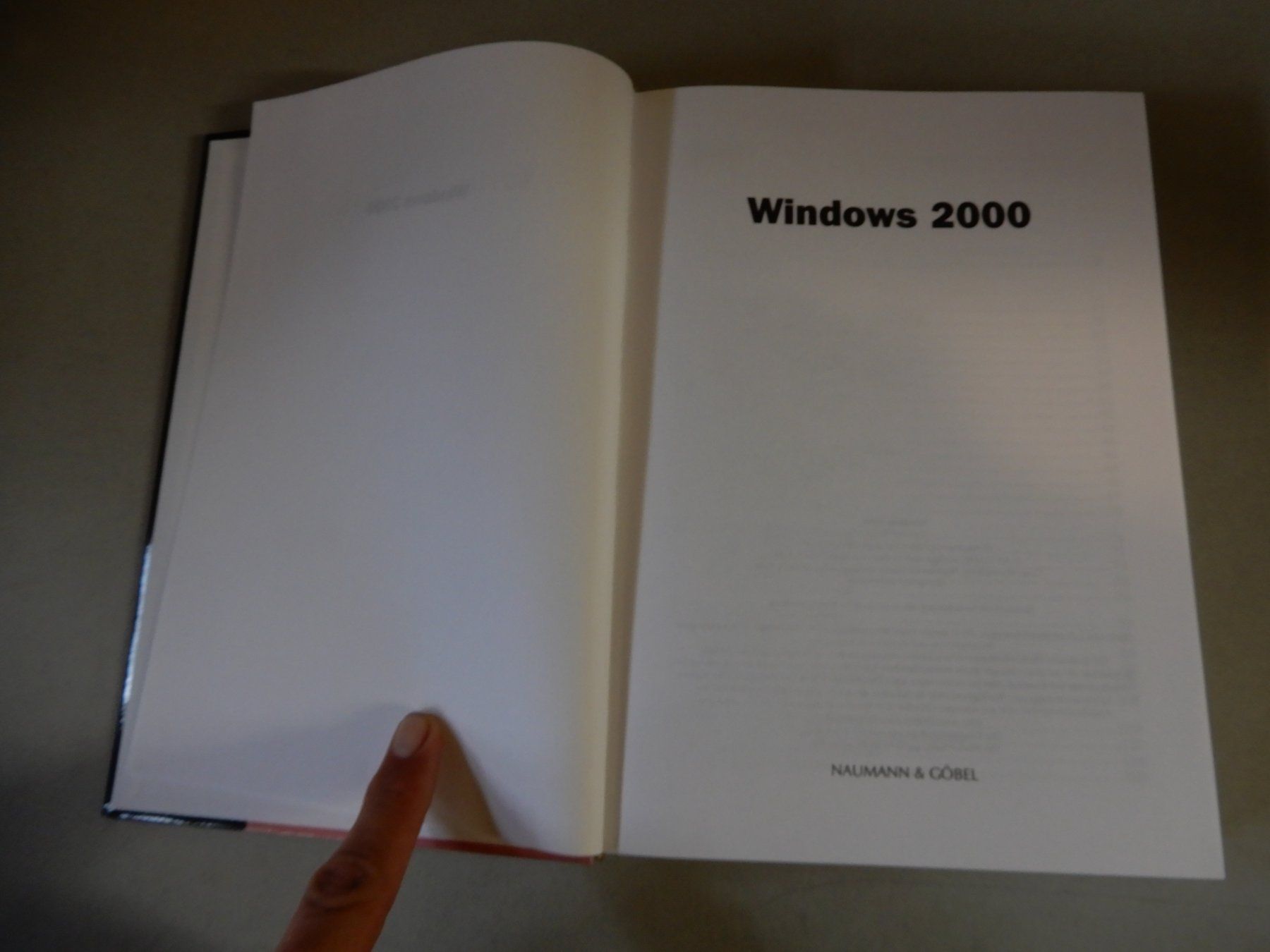 Libri: Windows 2000 - Das Anwenderbuch - Top Zustand – Usato da Erstfeld venduto da Mario_boe0 1