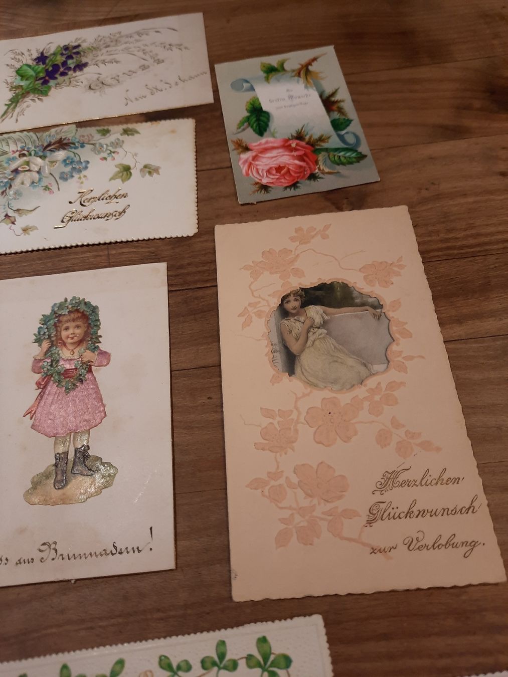 Carte collezionabili: Romantische,   nostalgische Glückwunsch-Kärtli – Usato da Busswil BE venduto da balu37 2