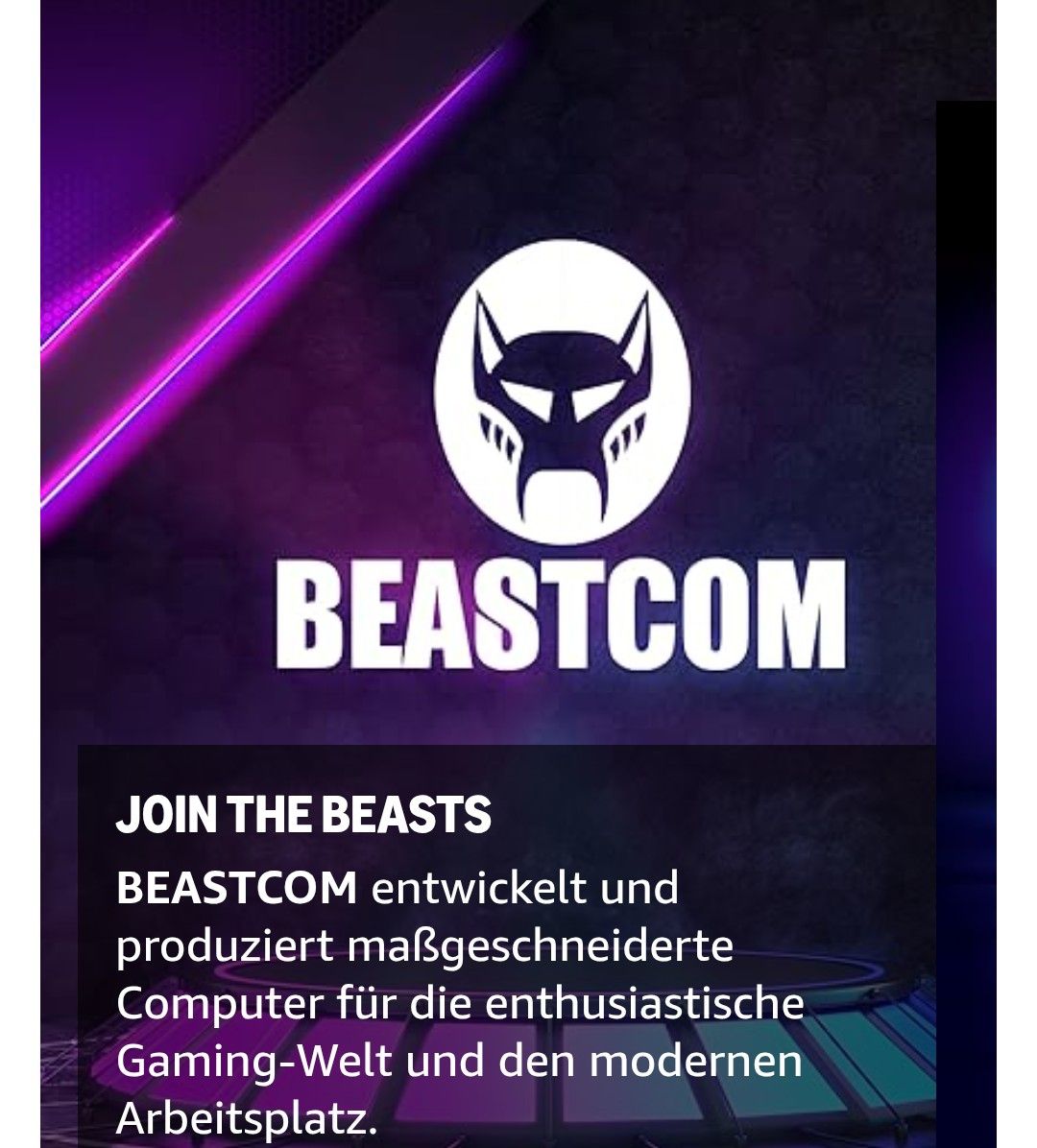 PCs: BEASTCOM Q3 Gaming PC Set Komplett – Neu und originalverpackt aus Rapperswil /Be von HS-Racing 4