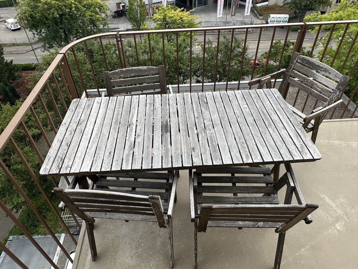 Ikea Set di tavolo e panche: Gartentisch + 4 Stühle – Usato da Unterengstringen venduto da Ranks96 3