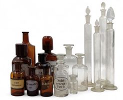 Apothekerflaschen 19./20 Jh. Konvolut 16 STK.
