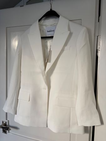 Blazer lamarel blanc, taille 36, neuf avec étiquette chic