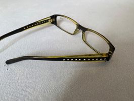 Lesebrille grün mit Strasssteinen Stärke 1.50 gebarucht