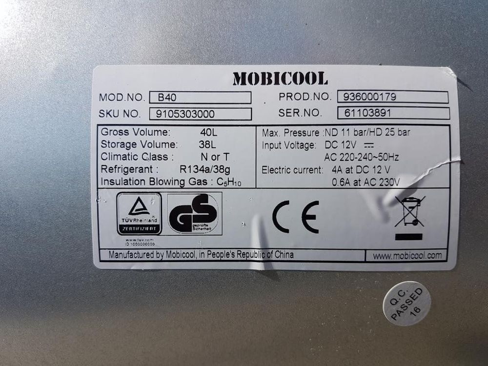 Mobicool B40 Kühlbox, bis -15°C