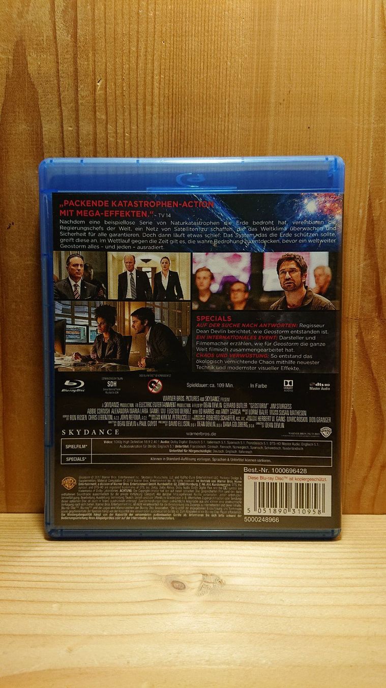 Tutti i DVDs: GEOSTORM Blu-Ray mit George Clooney – Usato da Wilderswil venduto da Exebub 1