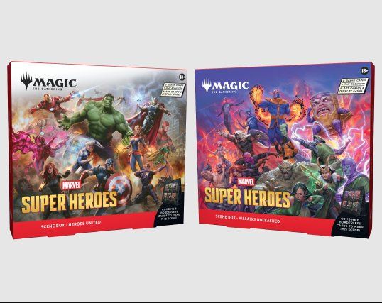 Magic The Gathering Carte collezionabili: MTG Magic Marvel Super Heroes 4 Scene Box Case (EN) – Nuovo e nell'imballaggio originale da Balerna venduto da 2E-Trading