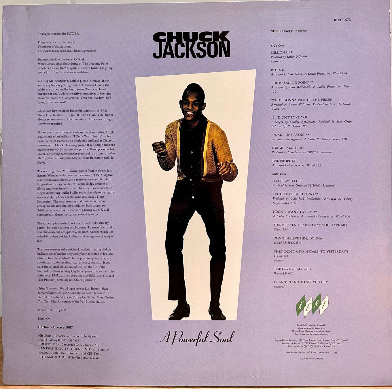 Dischi in vinile: Chuck Jackson - A Powerful Soul // LP: VG+; Sleeve: VG++ – Usato da Zürich venduto da saltbee 1