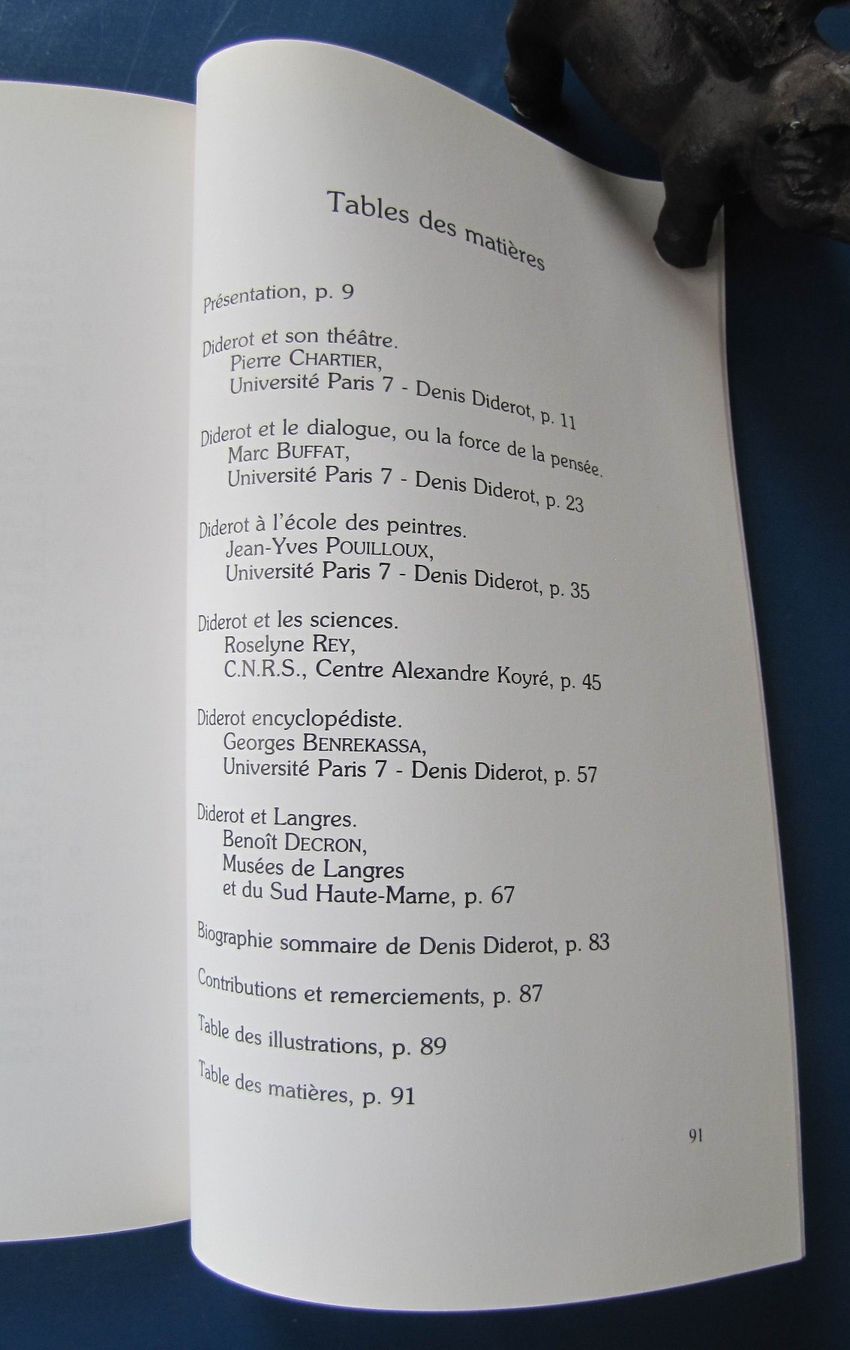 Libri: Les Visages de Denis Diderot.  Paris- Langres 1994 – Usato da Genève venduto da Brindisina2019 1