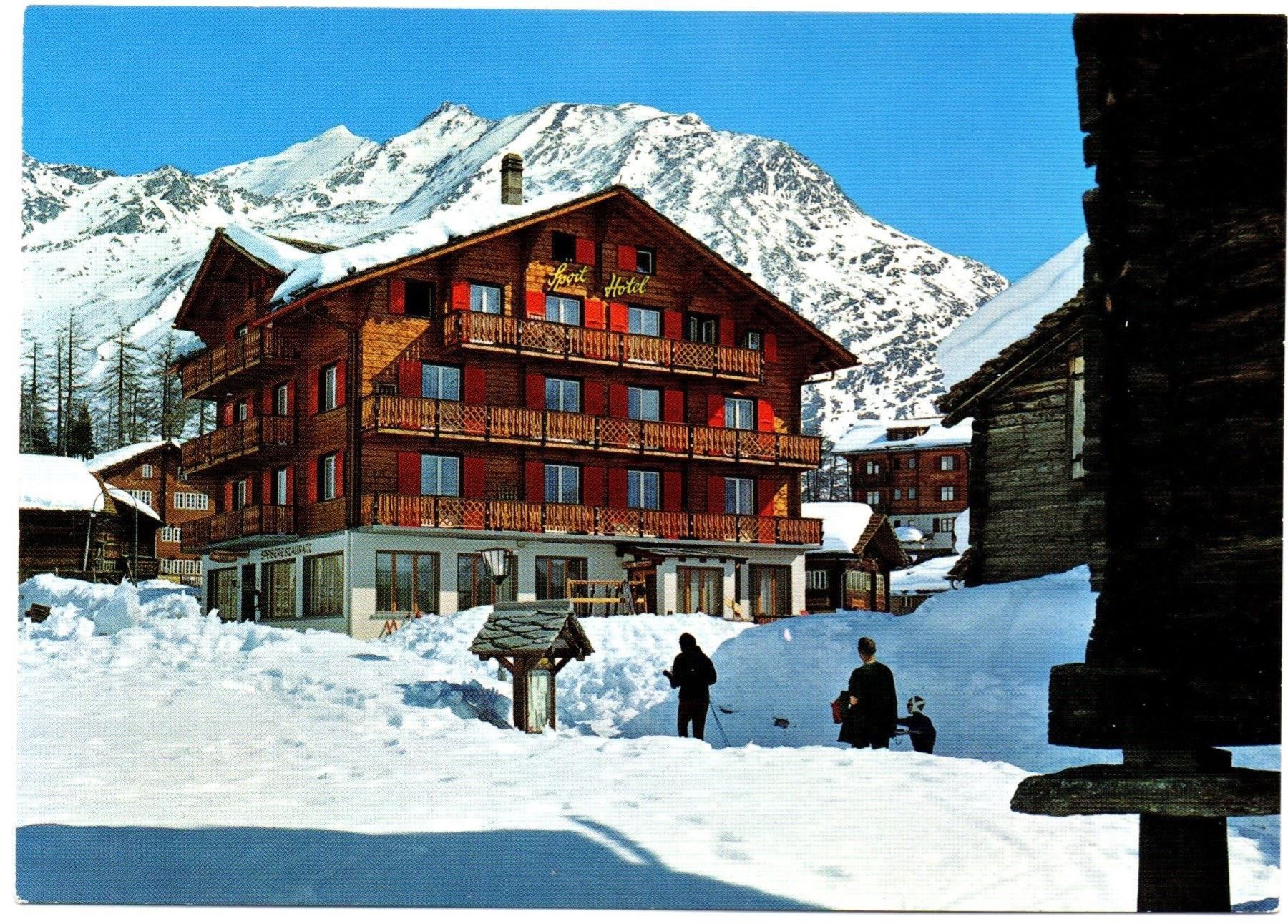 Cartoline postali: SAAS-FEE Sport Hotel – Nuovo (secondo la descrizione) da Jona venduto da philajona
