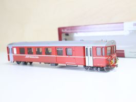 BEMO RhB Steuerwagen 3287 123 - H0m mit Figuren
