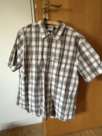 Kurzarmhemd Jack Wolfskin kariert Grösse M guter Zustand