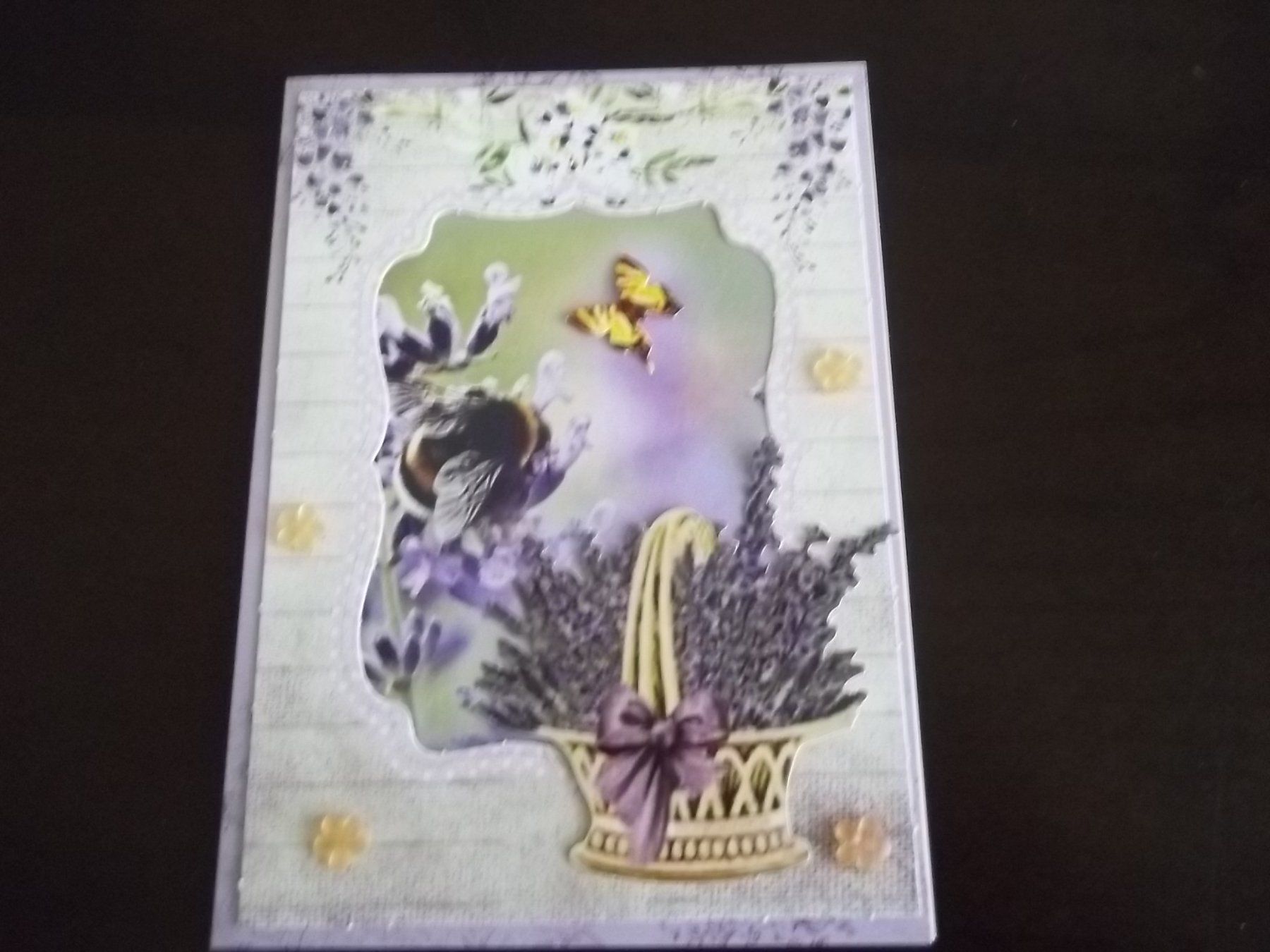 Cartoline: Handgemachte Karte (Lavendel) – Nuovo (secondo la descrizione) da Olten venduto da Capitole66