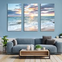 XXL Wandbild 120x80 cm auf Holzrahmen neu - Ozean