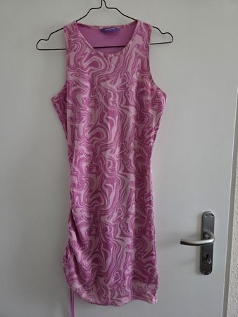 Robe NON STOP Rose/Violet Imprimé Taille M Neuve