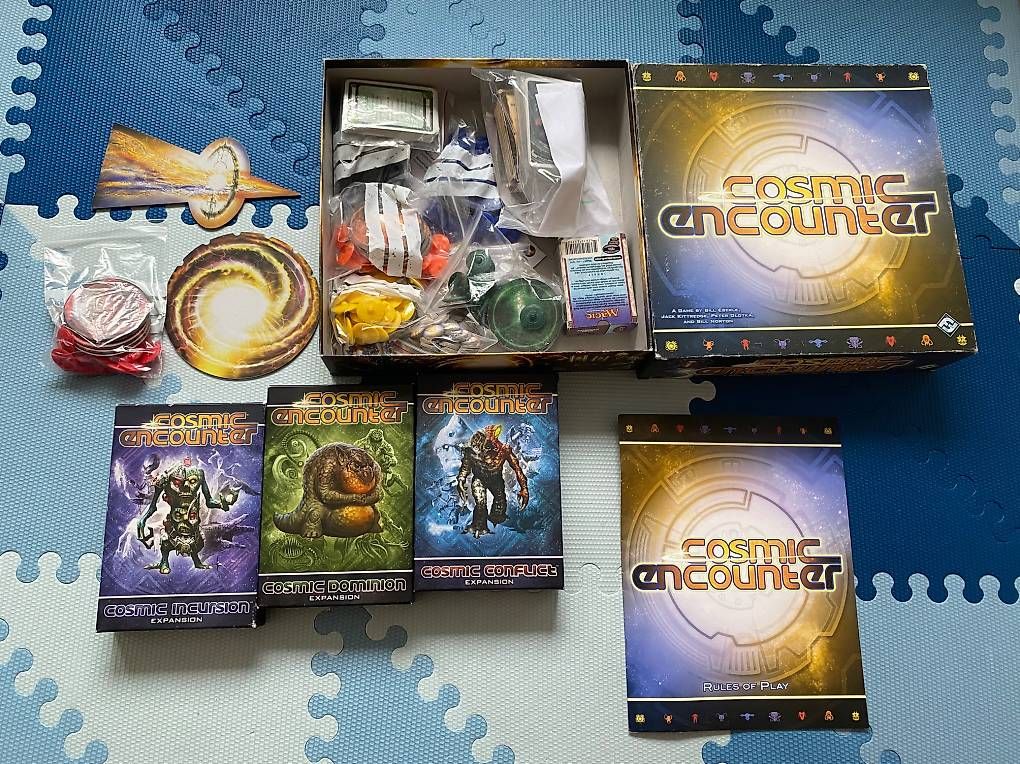 Spiele: Cosmic Encounter + Erweiterungen – Gebraucht aus Basel von Jiraya