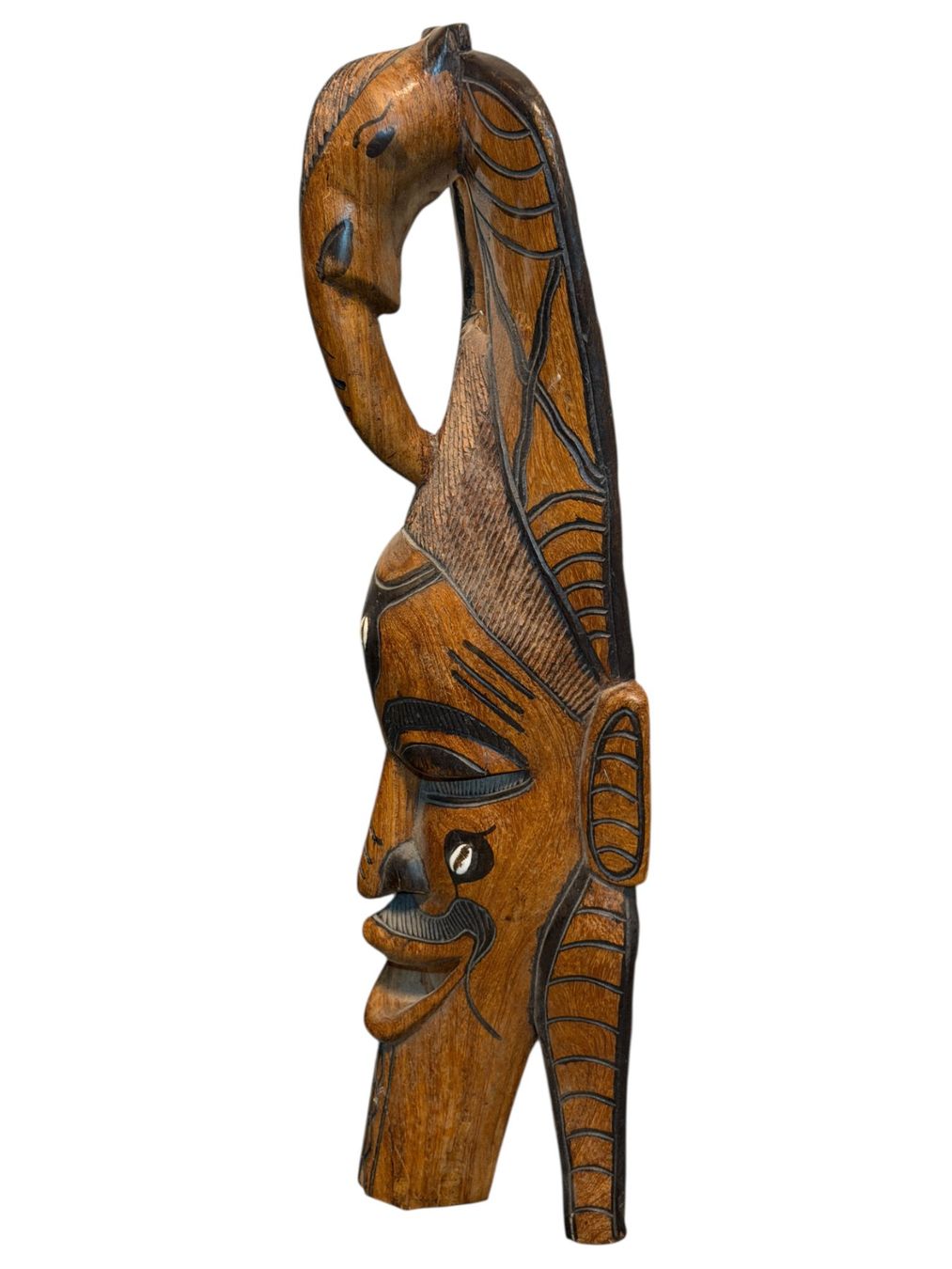 Internationale Kunst: Masque africain traditionnel en bois, parfait état! – Gebraucht aus Morges von vintix 4