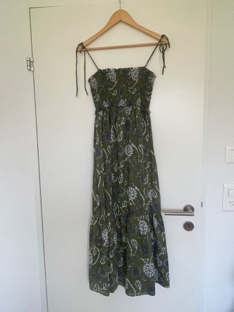 Kleid Zara lang Grösse XS-S olivgrün