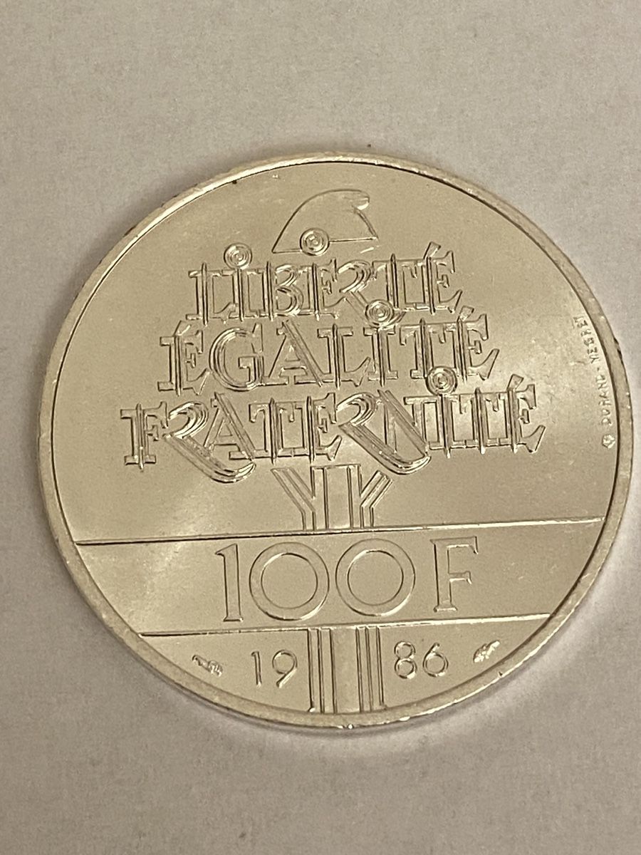 Tutti le monete: Superbe 100 FF de 1986 argent – Nuovo (secondo la descrizione) da Corsier-sur-Vevey venduto da Ginoarturo 1