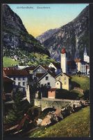 Goeschenen /Gotthardbahn, Dorfpartie mit