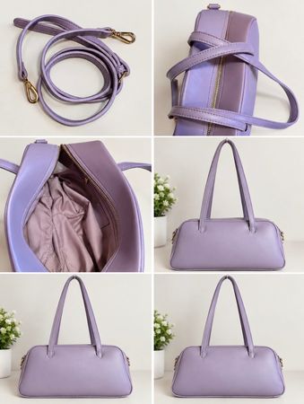 Handtasche fliederfarben mit Schulterriemen neuwertig