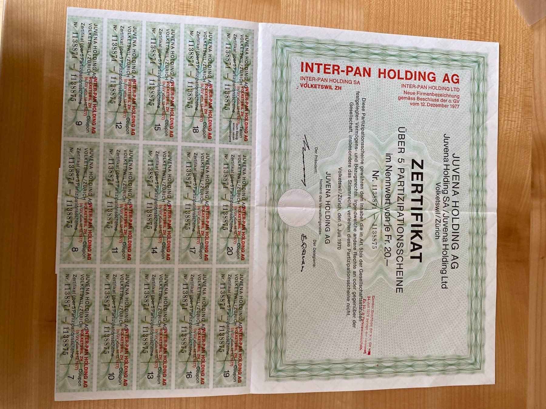 Documenti: historische Wertpapiere – Usato da Wil SG venduto da mrdrs 4