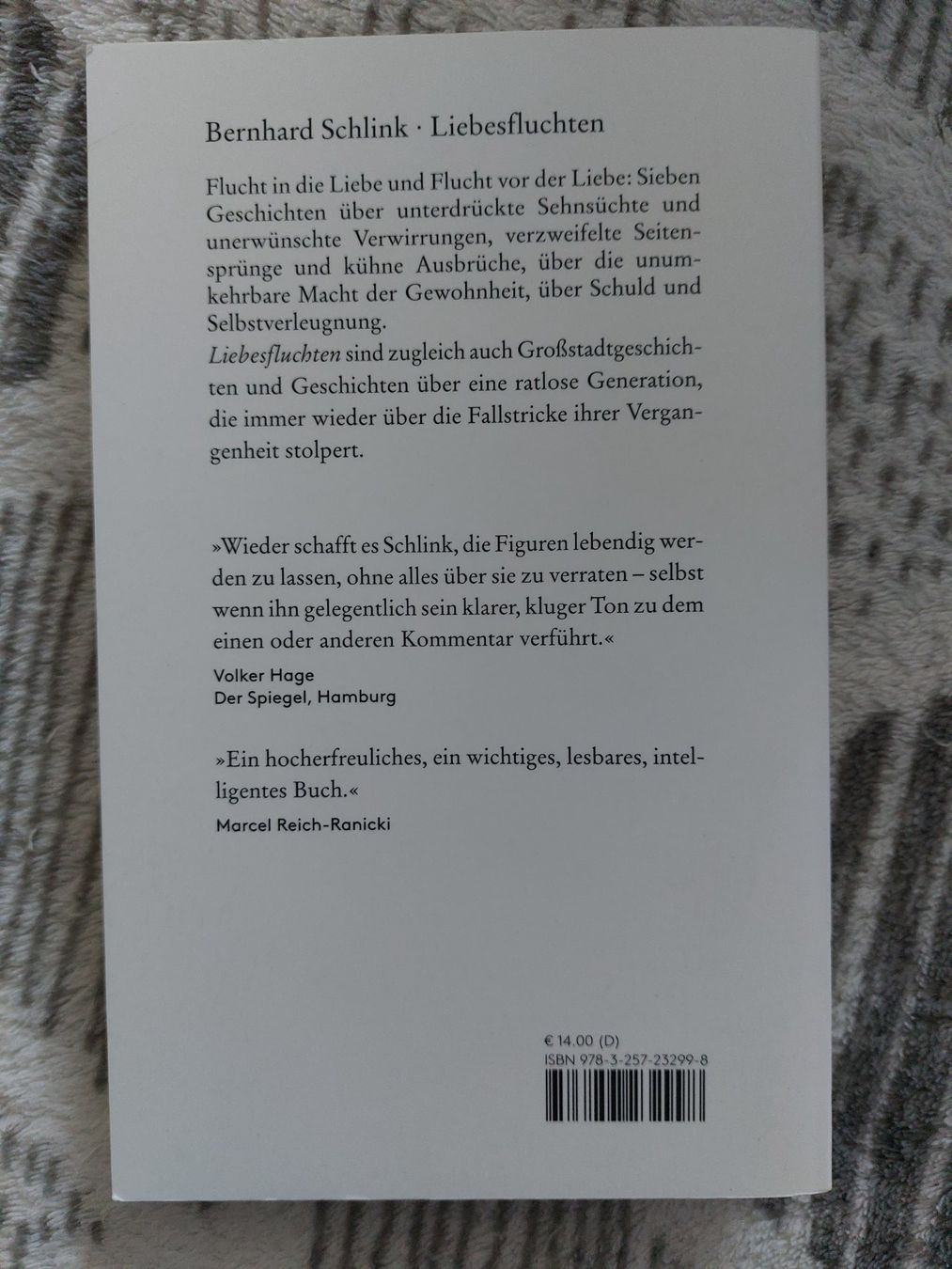 Libri: Liebesfluchten - Bernhard Schlink – Usato da Münchenbuchsee venduto da vbr_jqn9 1