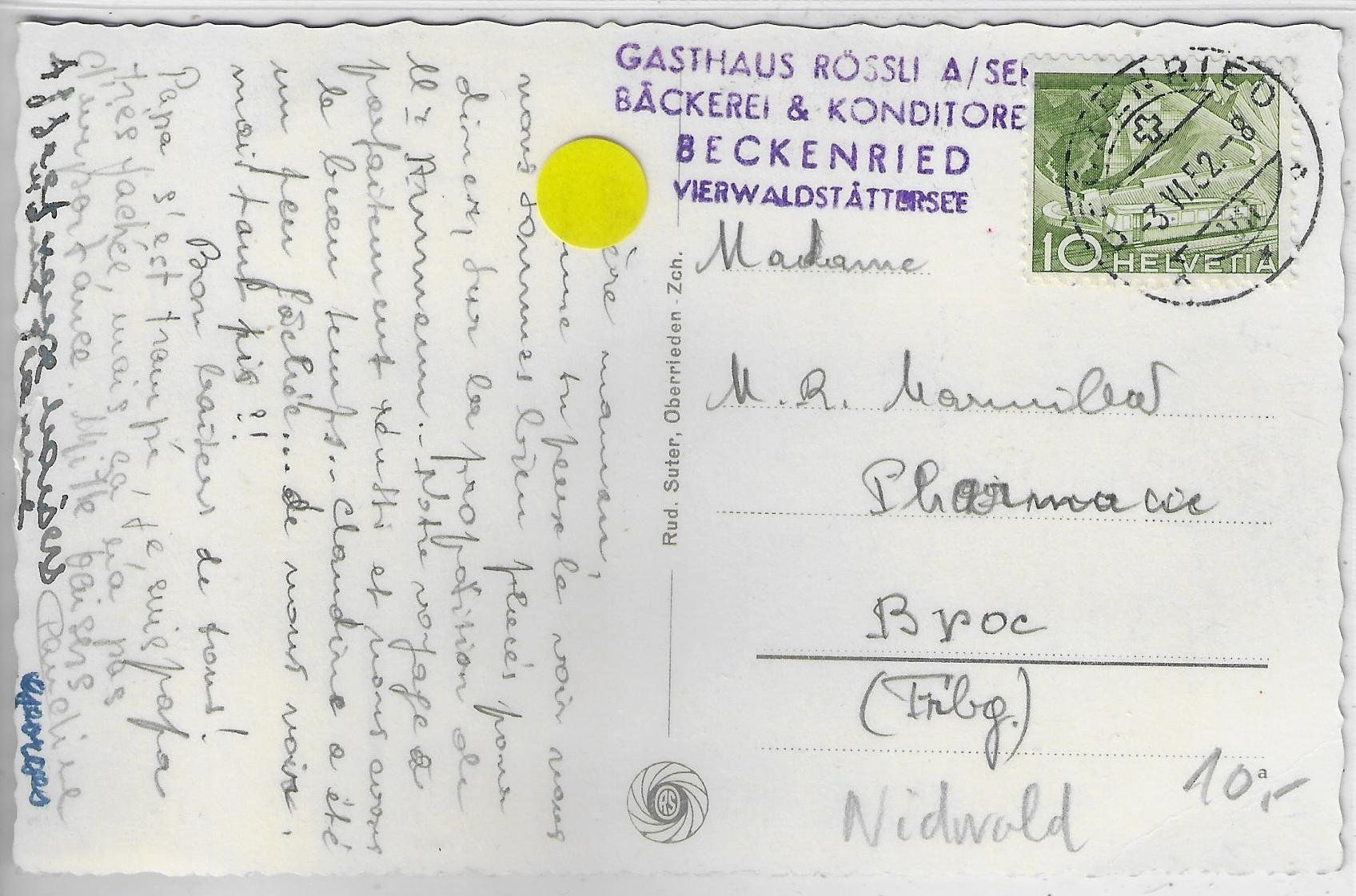 Ansichtskarten: Beckenried - Generalansicht – Gebraucht aus Ettingen von Kartenplanet 1