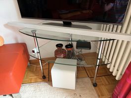 Meuble TV en verre