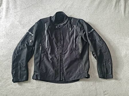 Motorradjacke + Hose, Schwarz