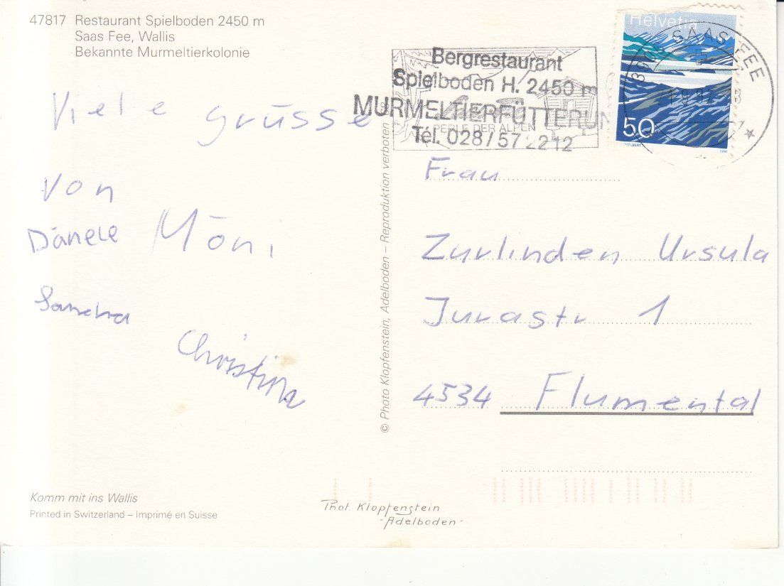 Cartoline postali: Spielboden 1992 – Usato da Bürglen TG venduto da StampGraf 1