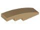 Lego Dark Tan Slope, Curved 4 x 1 8 Stück