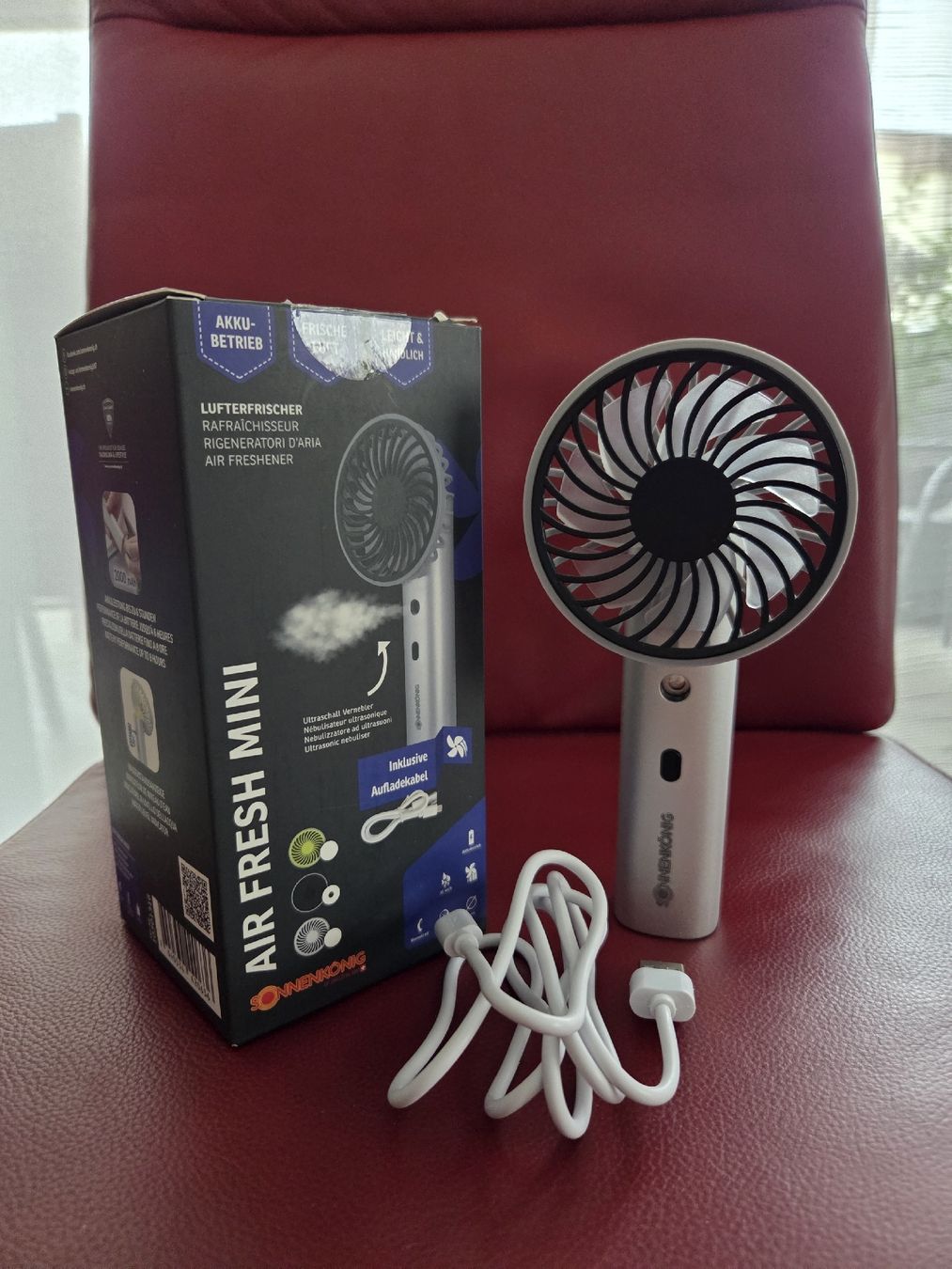 Ventilatoren: Handventilator Sonnenkönig Air fresh Mini grau  – Neu (gemäss Beschreibung) aus Wattenwil von Prettysunshine