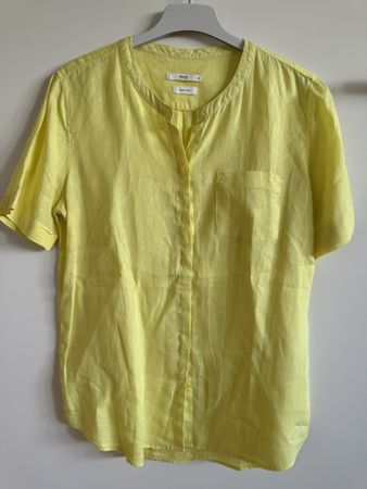 BRAX chemisier jaune, taille 38, 100% lin 