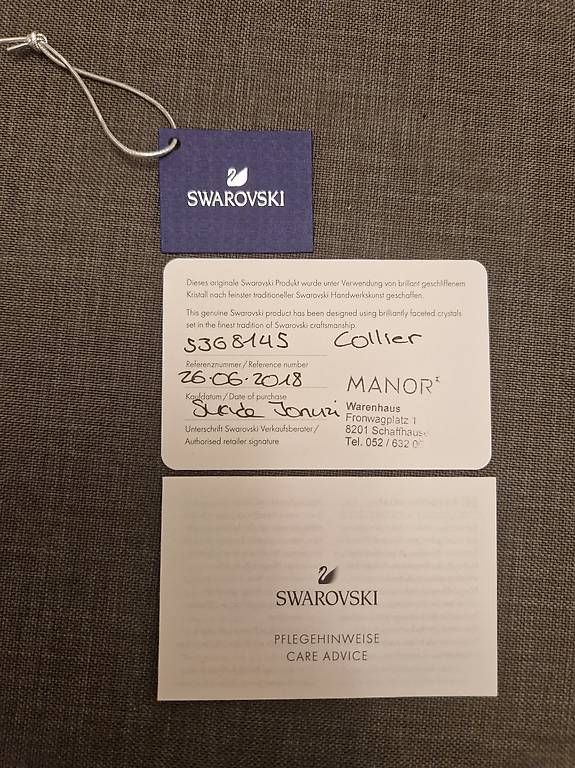 Catenine: Original Swarovski Collier Silber – Nuovo e nell'imballaggio originale da Schaffhausen venduto da RK205 3