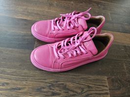 Bueno Pink soft leather sneakers