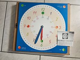Lernuhr TFA Holz guter Zustand