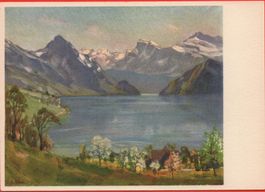 KÜNSTLER-AK E. Hodel - Hertenstein am Vierwaldstättersee