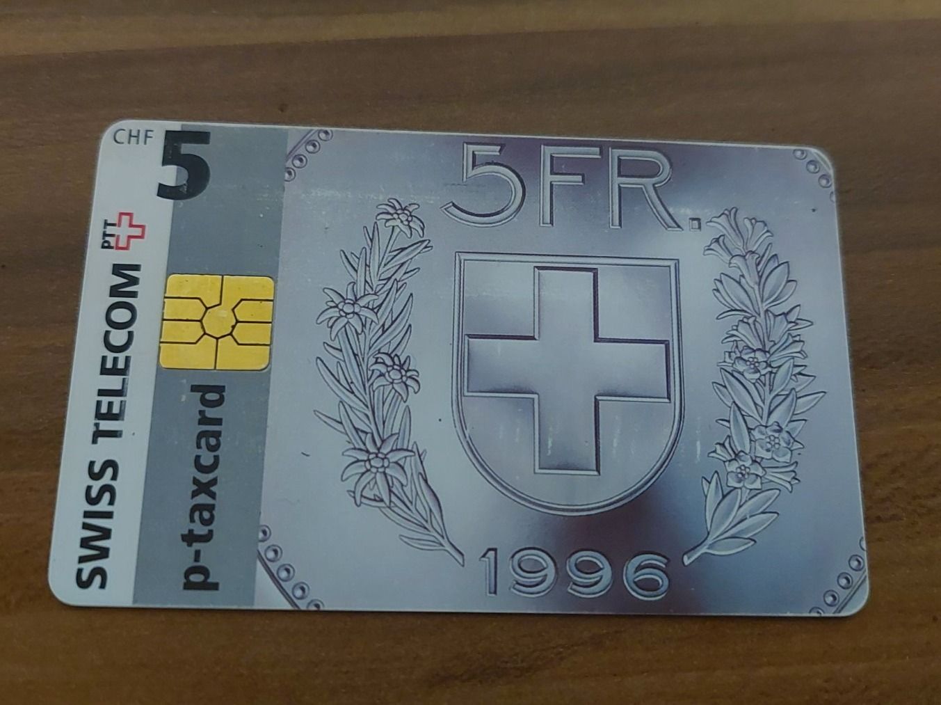 Telefon- & Taxkarten: PTT Taxcard 5.- 1996 – Gebraucht aus Erlinsbach von pfunky