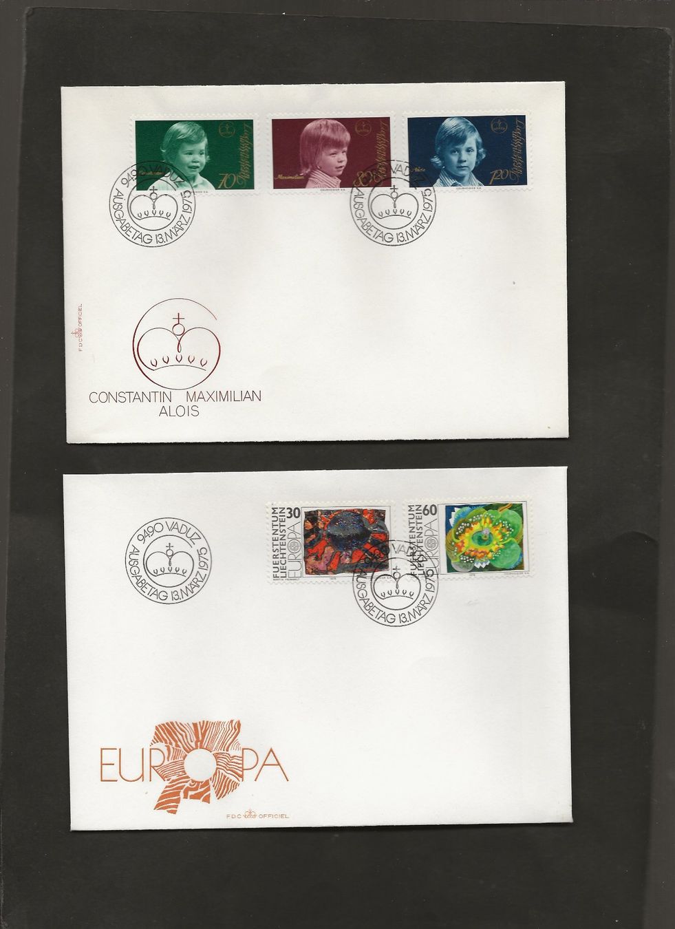 Tutti i francobolli: 32 FDC Liechtenstein 1974 bis 1976 , 1980 bis 1982 – Usato da Au ZH venduto da xelagreb01 4