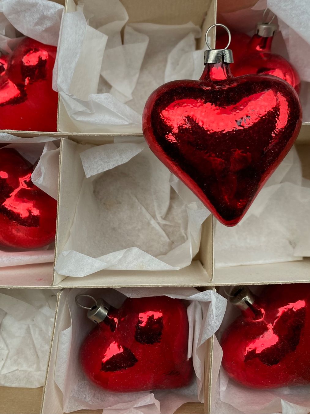 Tutte le decorazioni: 6 Herzen Christbaumschmuck Herz – Nuovo (secondo la descrizione) da Gerlikon venduto da jabadabadu