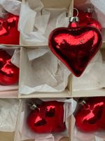 6 Herzen Christbaumschmuck Herz