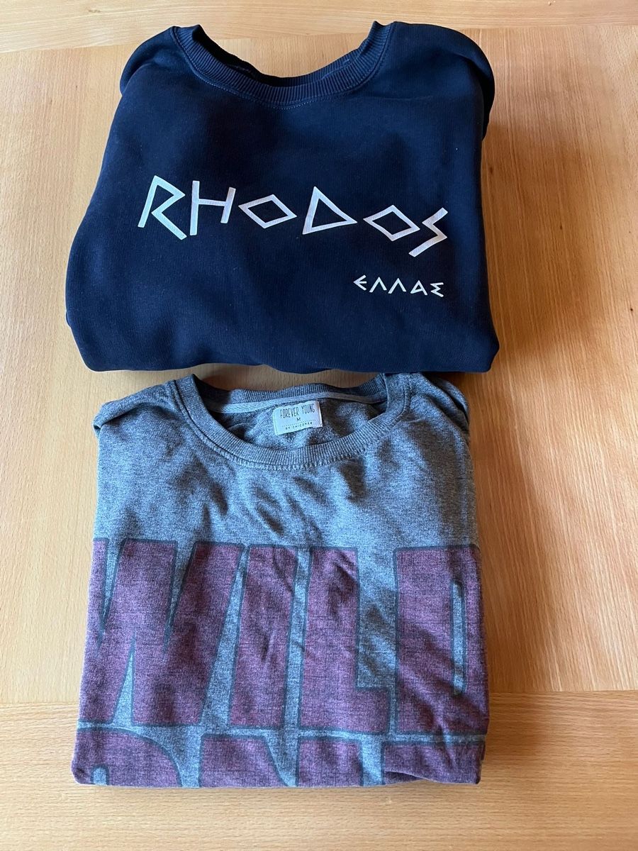 Pullover & Sweatshirts: 2 Pullover: Rhodes Hellas & WILD – Gebraucht aus Wiggen von Antoniotto