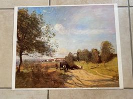 Plakat Camille Corot La charrette de foin 60x48 cm