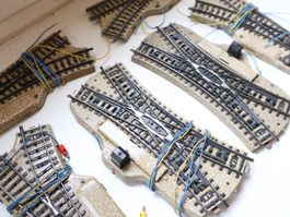 Märklin 6 x Elektro Weiche H0 M-Gleis