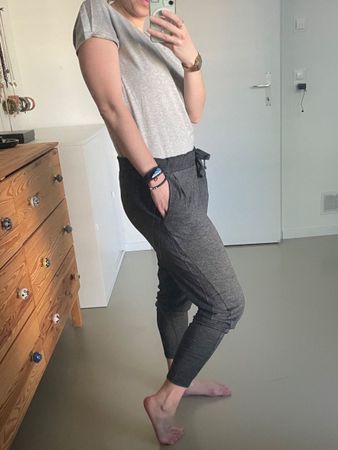 Pantalon jogging gris chiné H&M T.M / Loungewear-Hose Gr. M