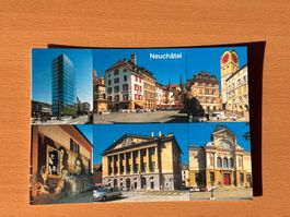 Neuchâtel Ansichtskarte - Panorama von Neuenburg, Schweiz